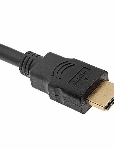 1.8 מ '5.904ft DisplayPort זכר ל- HDMI מחשב זכר טלוויזיה טלוויזיה כבל מתאם חיבור - שחור