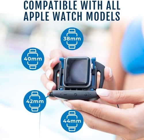 מרווח שמע H2O - אוזניות שחייה מיועדות עבור Apple Watch עם מתח מוגבר לבס S+ אוזניות שחייה - אוזניות שחייה של Bluetooth