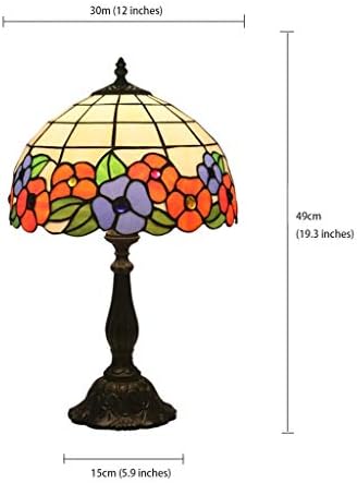 GPPZM מנורת שולחן יצירתי אירופית, פשוט ויטראז 'ויטראז' מנורת מיטה עם בסיס סגסוגת, מנורת שולחן סלון בחדר שינה