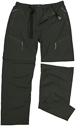 מכנסי טיול של גברים להמרה מכנסיים יבש יבש מהיר ספורט חיצוני מכנסי מטען קלים מכנסיים טקטיים דיג