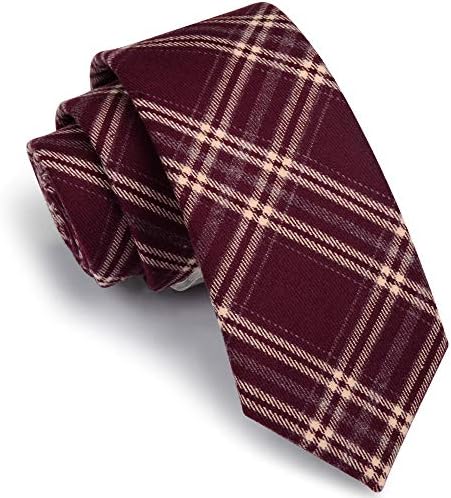 גוסלסון 2.8 7 ס מ משובץ / פסים עניבה משובצת ארוגה חומר עניבה + קופסת מתנה