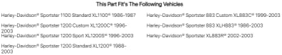 קליימר תיקון מדריכים עבור הארלי דוידסון ספורטסטר 1100 סטנדרטי 1100 1986-1987