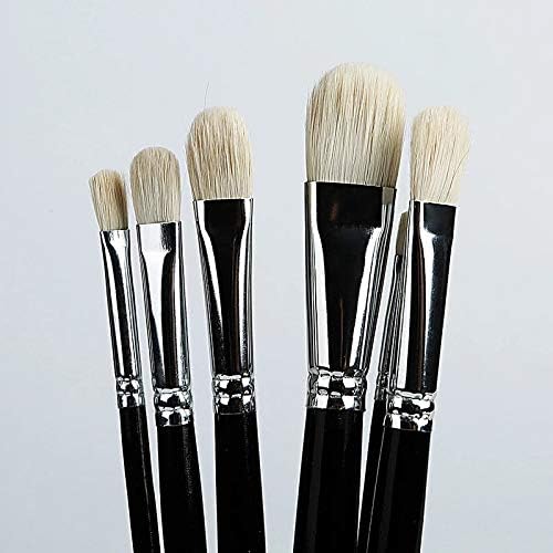TWDDYC 6 יחידות מברשת אמנות עגול ציור מחודד מברשת צמר שיער שיער צבע אקריליק עט מברשת PINCEL PARA PINTURA ART SUPCIARY