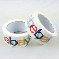 לוגו eBay מותג BOPP אריזת קלטת משלוח 2 x 75 יארד x 2mil