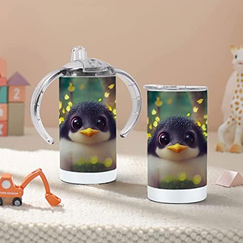 פינגווין עיצוב כוס קש-קריקטורה תינוק כוס קש - חמוד כוס קש