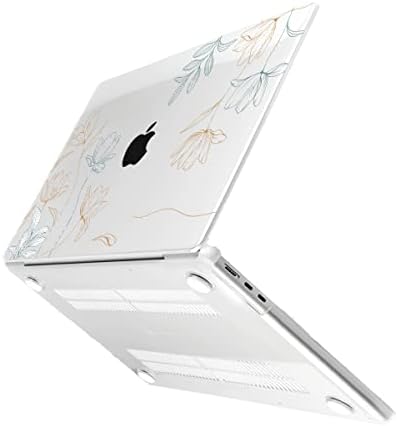 Meegoodo עבור MacBook Air 13.3 אינץ 'מארז 2021 2020 2019 2018 A2337 M1 A2179 A1932, Case ברור עבור MacBook Air M1,