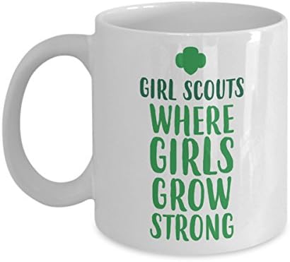 איפה הבנות לגדול חזק-הצופים ספל קפה, לבן, 11 עוז - מתנות ייחודיות על ידי הומור