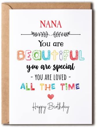 ננה אתה יפה אתה מיוחד-ננה יום הולדת כרטיס שיר כרטיס עבור ננה-יום הולדת כרטיס עבור ננה-כרטיס עבור ננה