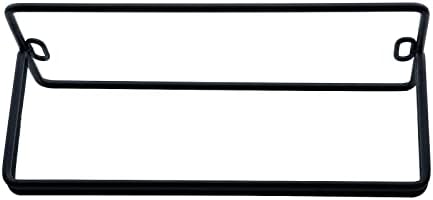 מחזיקי שלטי פלדה של Bitray מתעטשים מחזיקי משמר שחור מחיצת שולחן שחור מהדק לוח פרטיות מחזיק תושבת פאנל - 2 יחידות