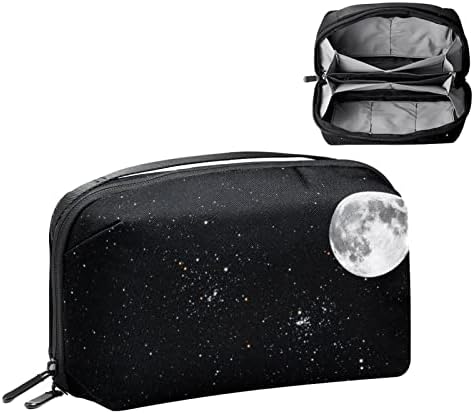 קריקטורה חלל גלקסי רקטות איפור תיק עבור ארנק נייד נסיעות ארגונית תיק לרחצה יופי תיק לנשים