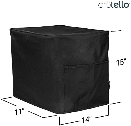 Crutello Air Fryer כיסוי עם כיסי אחסון לטיגון 5.5 ליטר - כיסויי אבק מכשירים קטנים - שחור