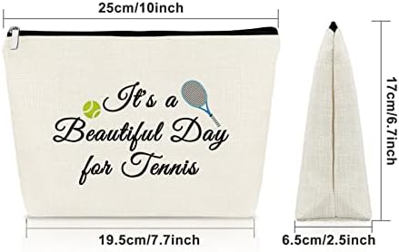 טניס מתנה לנשים טניס אוהבי מתנות איפור תיק טניס נגן מתנות סיום מתנה עבור טניס ילדה תיק קוסמטי טניס צוות מתנת טניס נושאים