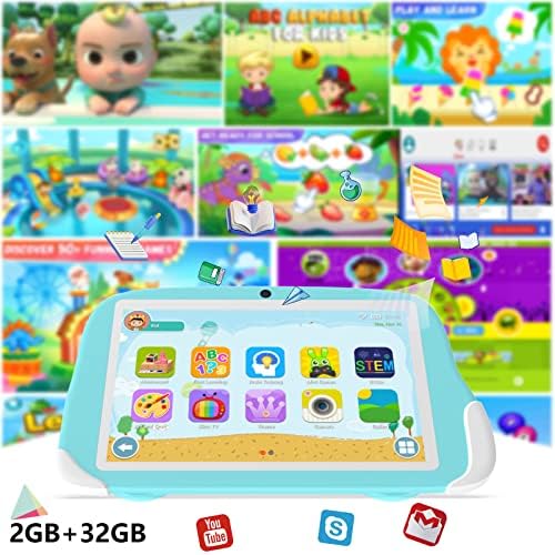 טאבלט לילדים, טאבלט של 8 אינץ 'אנדרואיד 12 לילדים, 1280 × 800 מסך מגע IP