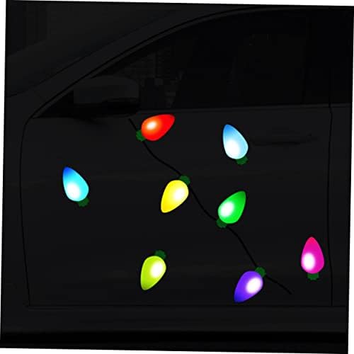 יארנוב 2 סטים מעוצבים בצורת מגנטים במגנטים חלון מוסך קיר חג מגנטי רפלקטיבי למכוניות של קישוטים צורות אור דואר גן דואר