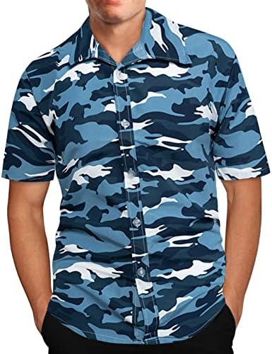 גברים של הוואי חולצות פרחוני מודפס כפתור למטה קיץ טרופי חג חוף מסיבת חולצות גברים שיוט חולצות