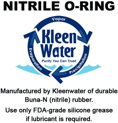 Kleenwater KW810EC-RGAP801 מחסנית החלפת מסנן מים, תואמת לאקווה-פורה AP810, AP801, 4 1/2 x 9 7/8 אינץ ', 5 מיקרון, עם טבעת