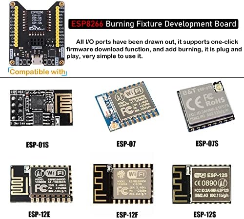 GeekStory ESP8266 BURSING BIDMOL BOARCH BOARD MICRO USB ממשק בדיקת לוח בדיקת פלאש להורדה, Easy Programer
