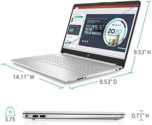 מחשב נייד מחשב נייד 15.6 אינץ', אינטל דור 10 כפול ליבות איי 3-1005 גרם1, 16 ג 'יגה-בייט דד4 ראם, 256 ג' יגה-בייט מחשב