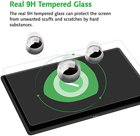 מגן מסך מזכוכית המשי של ביוטון תואם ל- Samsung Galaxy Tab S8 Ultra 2022 14.6 אינץ ', מגע כמו משי / 9 שעות קשיות