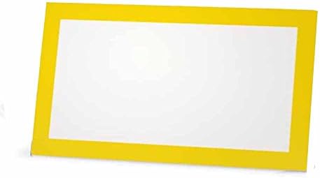 צהוב מקום כרטיסים-שטוח או אוהל-10 או 50 חבילה - לבן ריק קדמי עם מוצק צבע גבול-מיקום שולחן שם ישיבה מכתבים