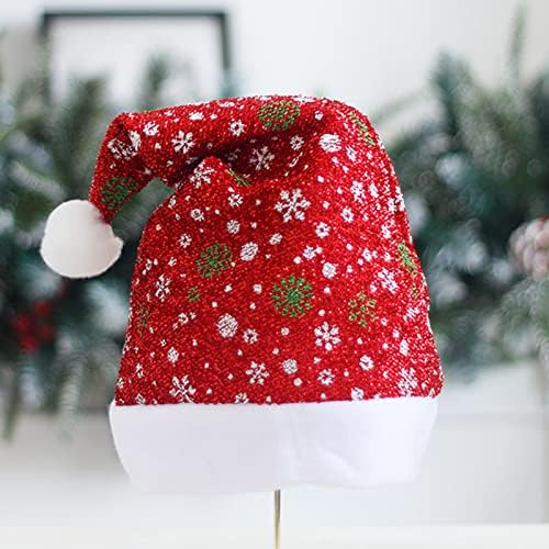 חג המולד כובעי סנטה כובעי חג המולד כובעי מבוגרים חג המולד משובץ סנטה כובע מסורתי אדום עבור חג המולד תלבושות המפלגה
