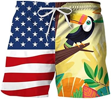 מכנסיים קצרים לוח בגדי ים גברים של אביב קיץ מקרית מכנסיים מכנסיים דגל מודפס טלאי ספורט מים מכנסיים קצרים עבור