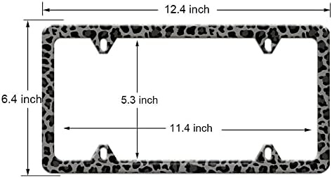 לוחית רישוי נמר שחורה מסגרת-לופארד דפסה מסגרות לוחית רישוי-צ'טה מסגרות לוחית רישוי מסגרות רכב מסגרת מסגרת מכסה נירוסטה