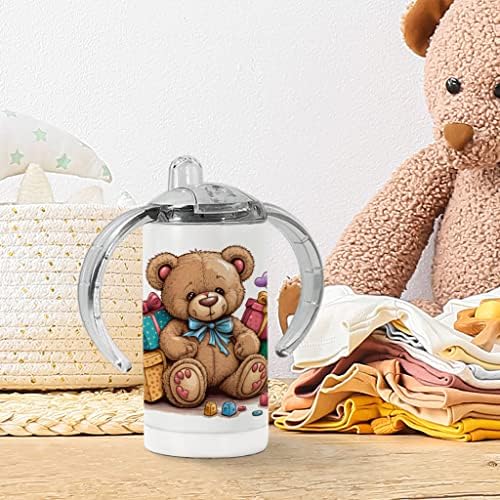 דוב נושאים כוס קש-מתנות תינוק כוס קש - צעצוע כוס קש