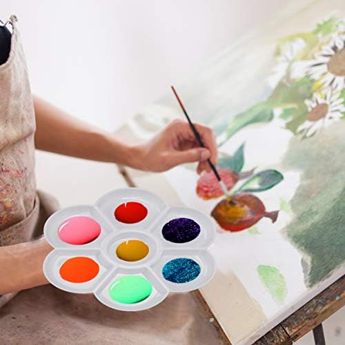 מחשב גאדפיפארטי צבעי מגש צבע למלאכת שמן אקרילית, אמנות DIY צבעי מים צבעי פרחים לילדים מקשטים מגש מגש עגול מגש עגול