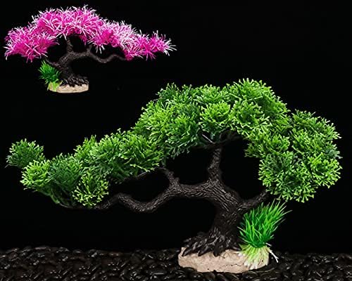 עץ סימולציה בברכה אורן פלסטיק קישוטי נוף מלאכותי דקורטיבי דגי אקווריומים מים צמחים לבית אקווריום