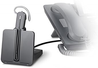 Polycom ip טלפון VVX 411 Office Deluxe צרור עם אוזניות אלחוטיות של Plantronics - CS540- אוזניות שולחן ומתאם EHS מענה מרחוק