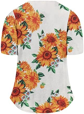לנשימה מודפס חולצות לנשים קיץ ללא שרוולים כיכר צוואר רופף בסיסי חולצות טרנדי מקרית