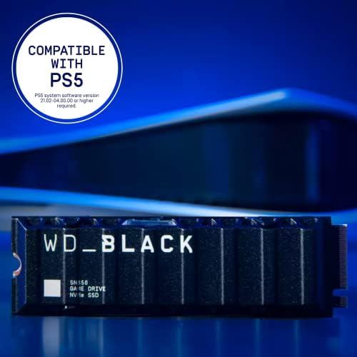 WD_BLACK 2TB SN850 NVME משחק פנימי SSD כונן מצב מוצק עם קירור חימום - עובד עם פלייסטיישן 5, GEN4 PCIE, M.2 2280, עד 7,000 MB/S