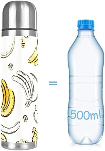 עור נירוסטה ואקום מבודד ספל בננה תרמוס בקבוק מים למשקאות חמים וקרים ילדים מבוגרים 16 גרם