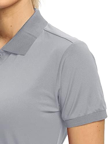 Hiverlay נשים חולצות גולף חולצות פולו לנשים UPF 50+ צווארון מהיר יבש קלות טניס חולצות יומיות חולצות עבודה