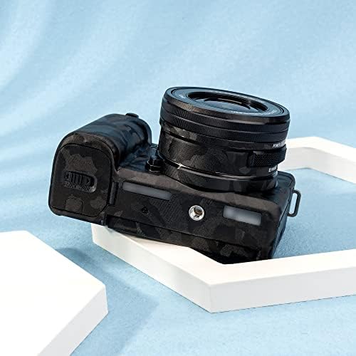 Kiorafoto אנטי-סקרץ 'למצלמה אנטי-לובית מכסה עמדת עור מדבקה למגנת עור לסוני ZV-E10 ZVE10 גוף מצלמת Vlogging