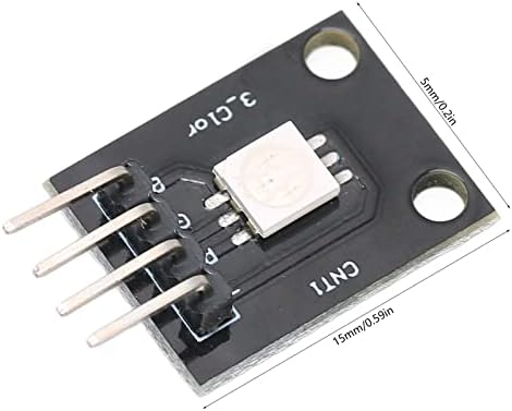 לוח ערכים אלקטרוני DIY, כונן קתודה נפוץ 25x15x5 ממ ABS מתכוונן 3 צבע מודול RGB PWM מודולטור עם נגן מגביל זרם לאור