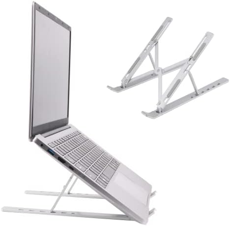 מחשב נייד SGIN עמדת שולחן כתיבה, עמדת מחשב נייד ניידים מתכווננת רב-זוויתית, מחשב נייד ארגונומי לשולחן העבודה, מחשב נייד