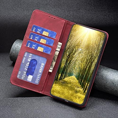 מארז הארנק של נרתיק מגן תואם ל- vivo y35 4g/y22s, טלפון עור וינטג