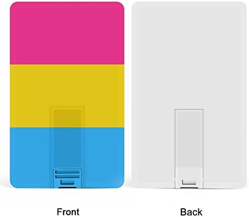 דגל גאווה של Pansexual כונן פלאש USB כונן אשראי מותאם אישית של כרטיס זיכרון מקל מקש USB מתנות מקש USB