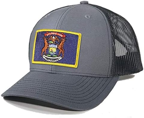 מולדת טיז גברים של מישיגן דגל תיקון נהג משאית כובע