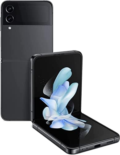 Galaxy Z Flip 4 טלפון סלולרי, סמארטפון אנדרואיד לא נעול מפעל, 256 ג'יגה -בייט, מצב Flex, SIM כפול, קומפקטי, עיצוב