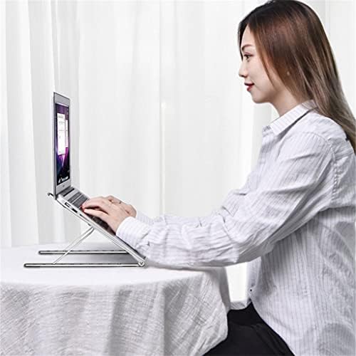 מחשב נייד מתקפל Zhaolei מעמד אלומיניום מתכוונן שולחן עבודה מתכוונן שולחן שולחן שולחן טלפון נייד (צבע: E, גודל