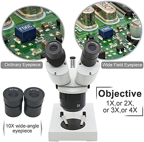 זיזמה 10-20-30-40 מיקרוסקופ סטריאו משקפת מיקרוסקופ תעשייתי מואר עם עינית לבדיקת מעגלים מודפסים לתיקון שעונים