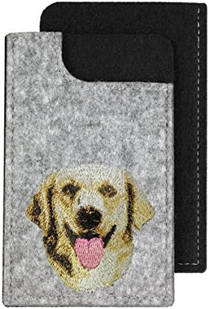 Retriever Golden, מארז טלפון לבד עם תמונה רקומה של כלב