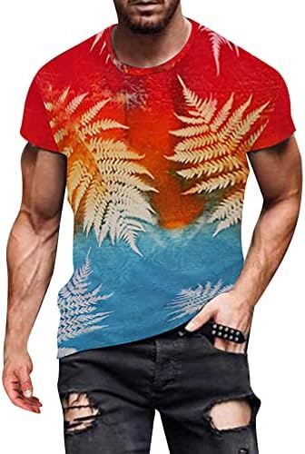 חולצות חידוש לגברים קיץ שרוול מזדמן שרוול קצר גראנג 'גרפיקה גרפית עגולה