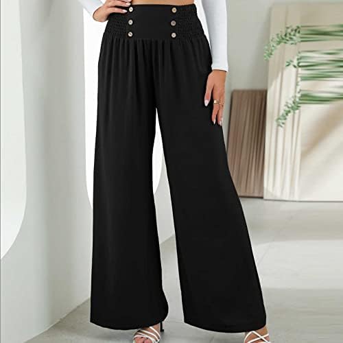 מכנסיים קפלים בעלי מותניים גבוהים בשלמות מכנסיים קפלים מכנסיים מותניים אלסטי