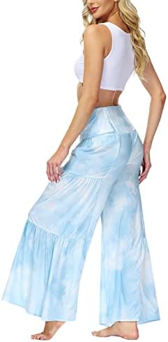 נשות טופונדר זורמות מכנסי טרנינג טרנדי טרנדי לנשים מכנסיים רופפות מכנסיים מכנסיים מכנסיים מכנסיים