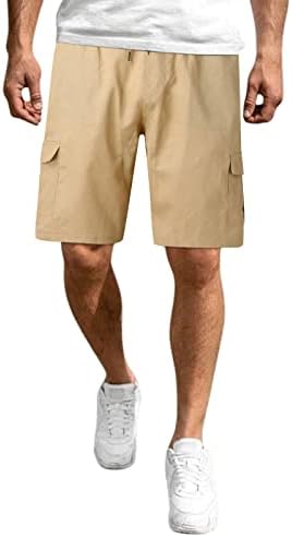 מכנסי מטען של Zddo Mens, 2022 משיכת גברים מקיץ חדש מתיחה אימון אתלטי מזדמן המריץ מכנסיים קצרים עם כיסים