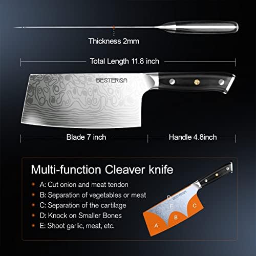 7 אינץ בשר קליבר-הקצב סכין 8 אינץ מקצועי שף סכין צרור נמכר לחיתוך בשר-גבוהה פחמן גרמנית נירוסטה אנ1. 4116